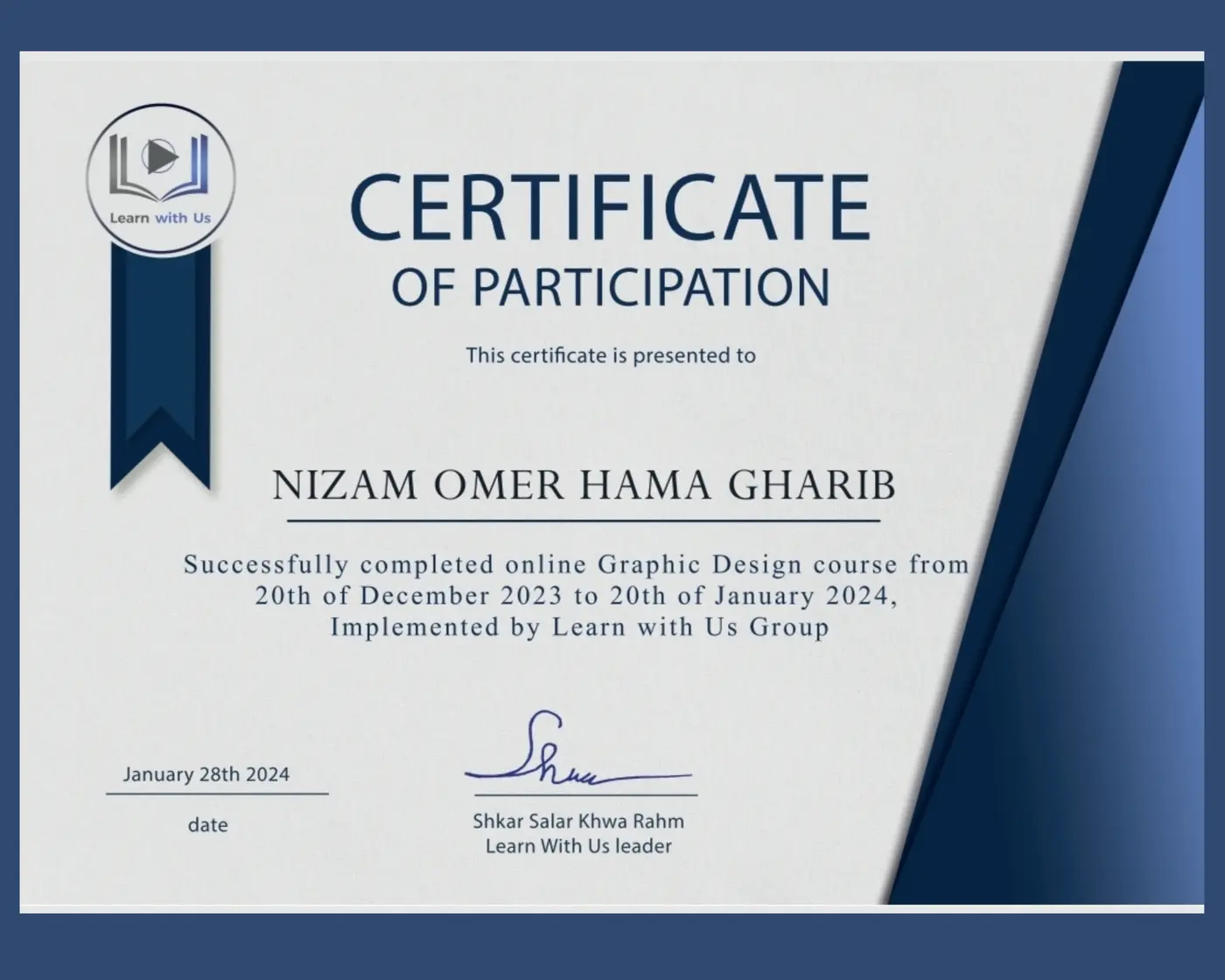 Graphic Design certification