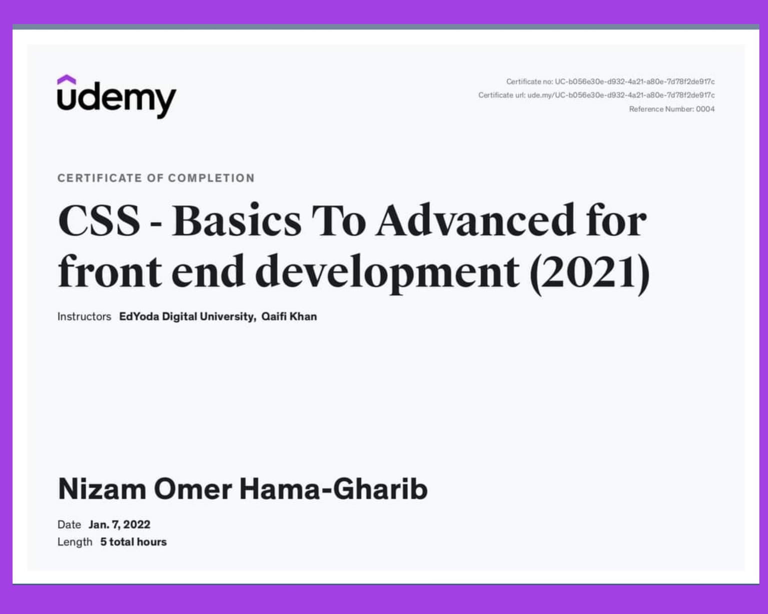 CSS Styling Techniques certification